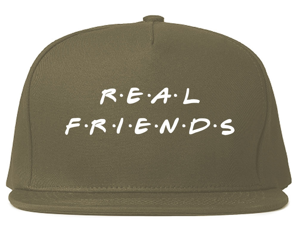 Real Friends Snapback Hat in Grey