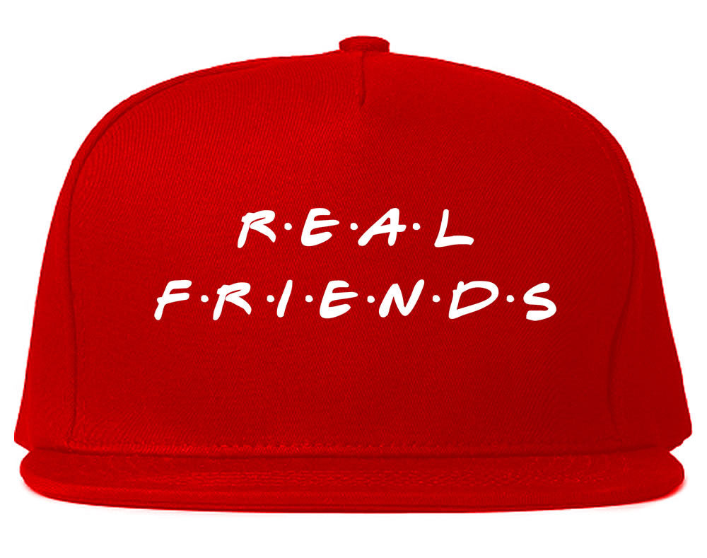 Real Friends Snapback Hat in Red