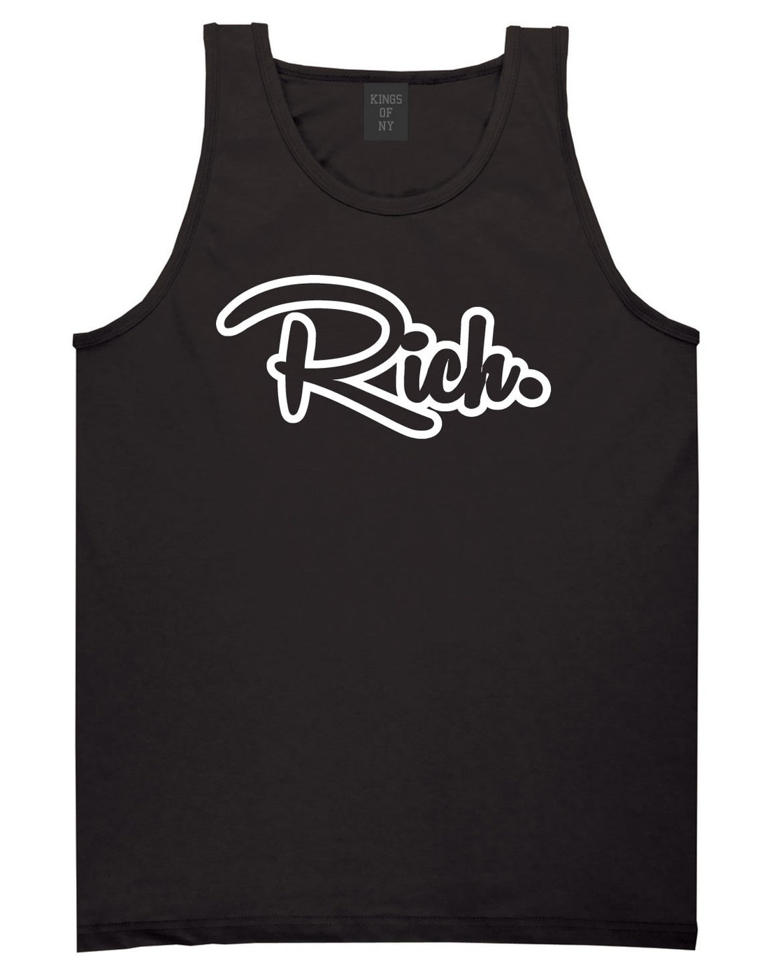 Rich Money Fab Style New York Richie NYC Tank Top In Black by Kings Of NY