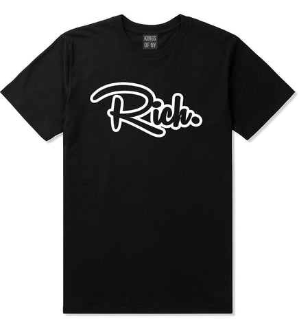 Rich Money Fab Style New York Richie NYC T-Shirt In Black by Kings Of NY
