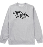 Rich Money Fab Style New York Richie NYC Crewneck Sweatshirt In Grey by Kings Of NY