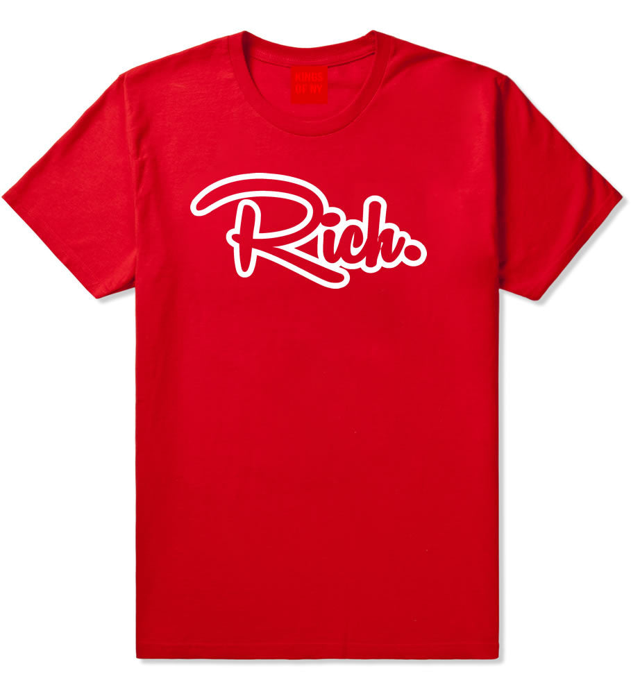 Rich Money Fab Style New York Richie NYC T-Shirt In Red by Kings Of NY