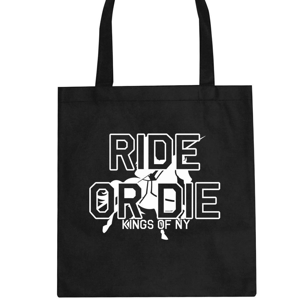 Ride Or Die Horse Riding Tote Bag by Kings Of NY