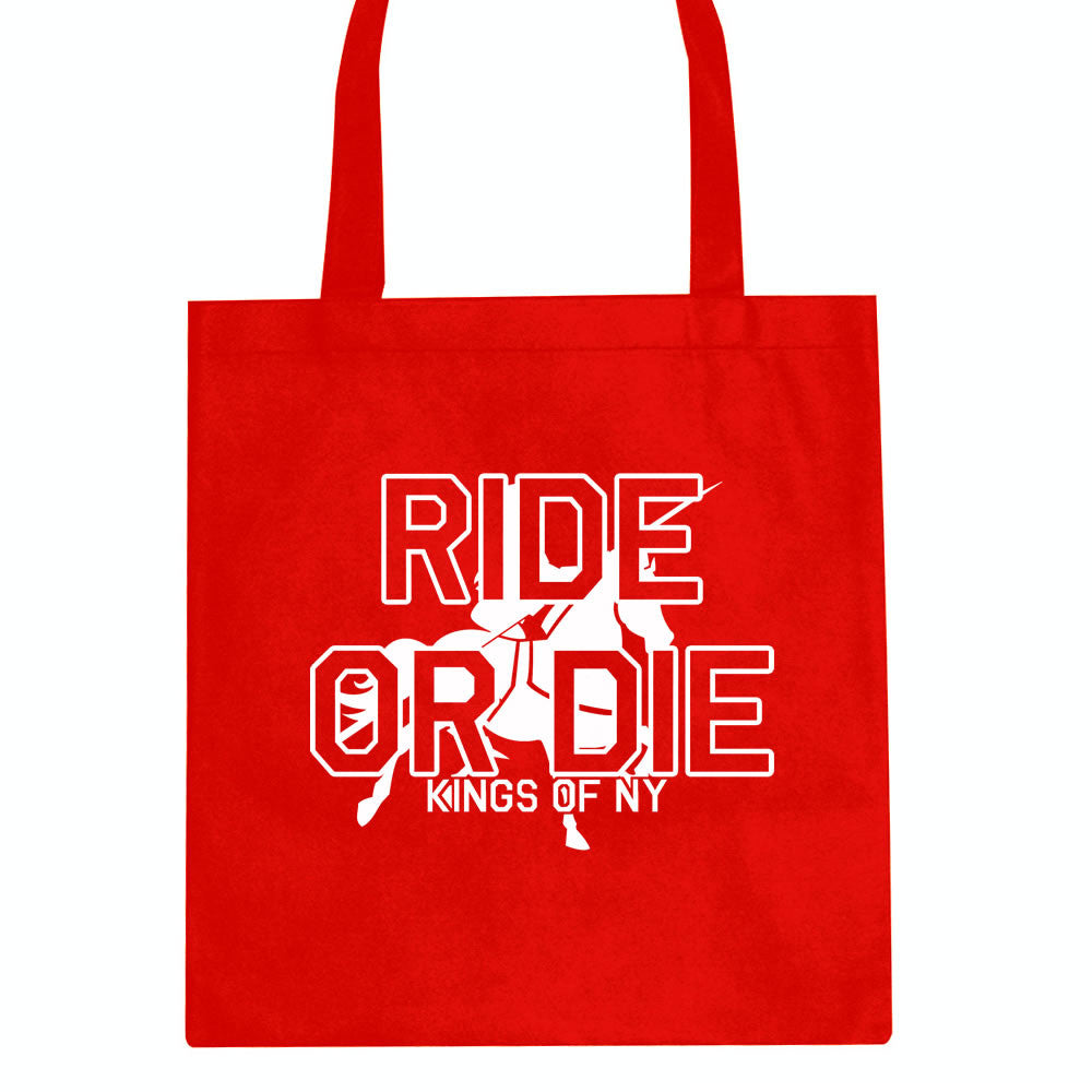 Ride Or Die Horse Riding Tote Bag by Kings Of NY