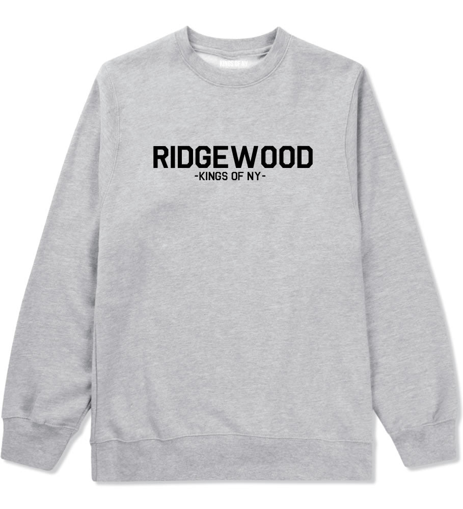 Ridgewood Queens New York Crewneck Sweatshirt in Grey