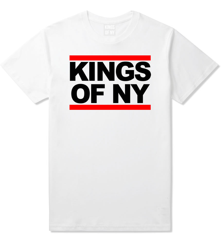 Kings Of NY Run DMC Logo Style T-SHIRT in White By Kings Of NY