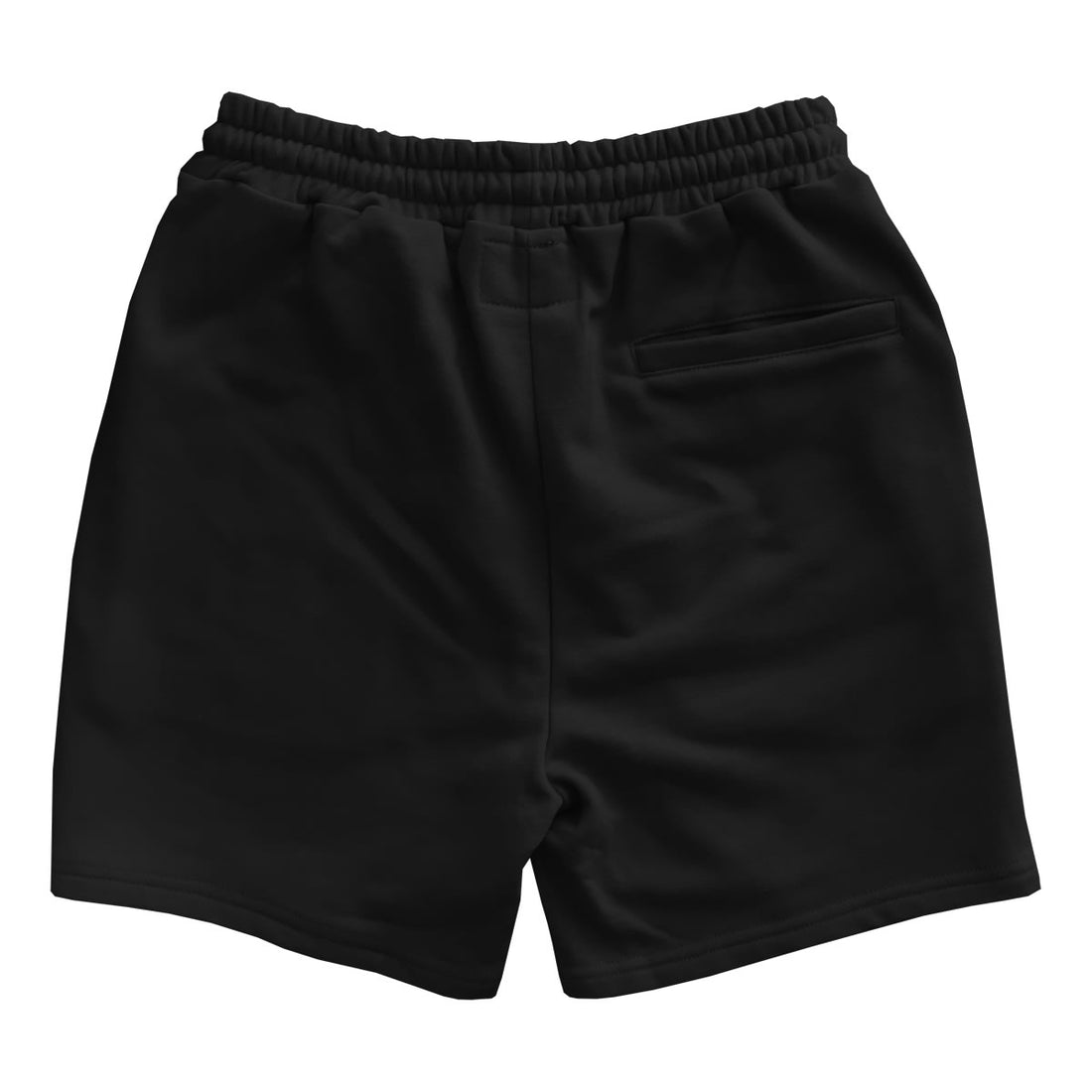 Logo Drawstring Mens Sweat Shorts Black Back Pocket