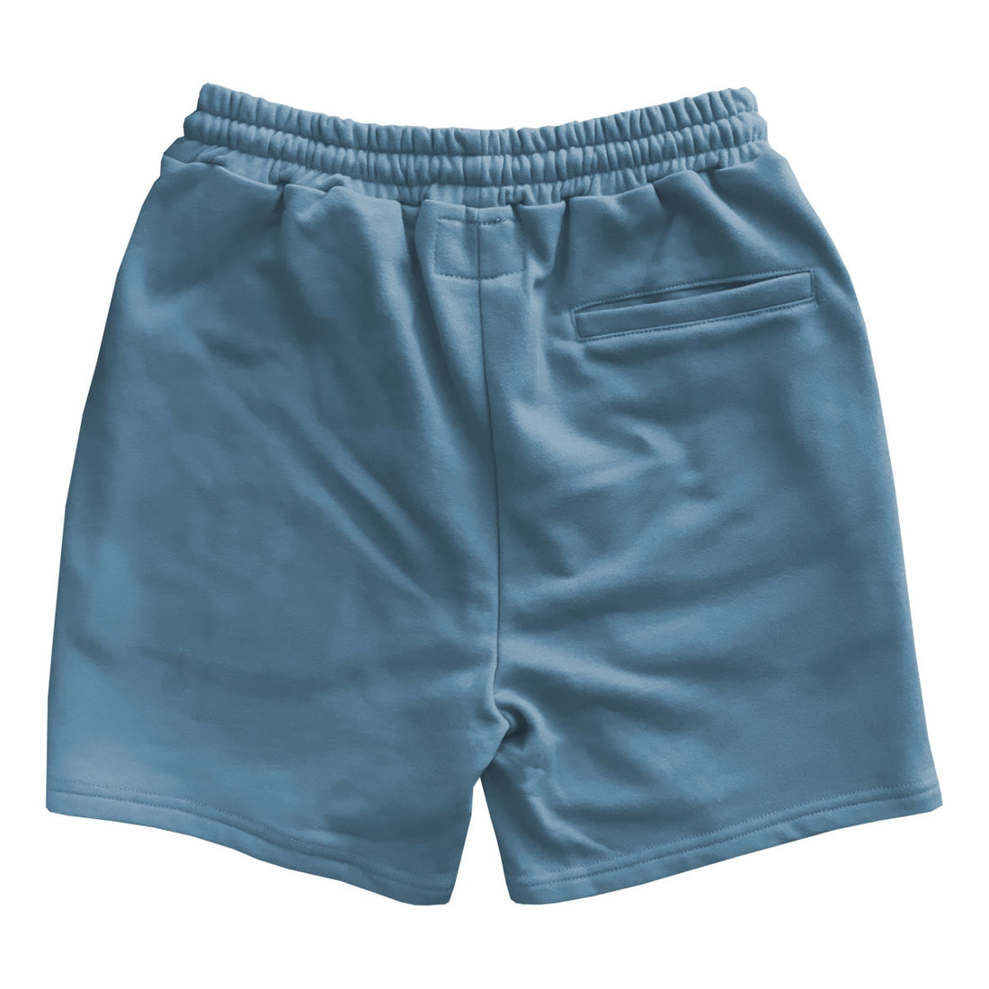 Logo Drawstring Mens Sweat Shorts Light Blue Back Pocket