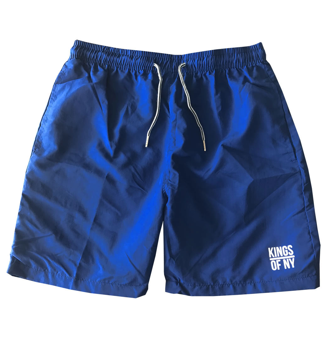 Simple Royal Blue Swim Shorts by KINGS OF NY