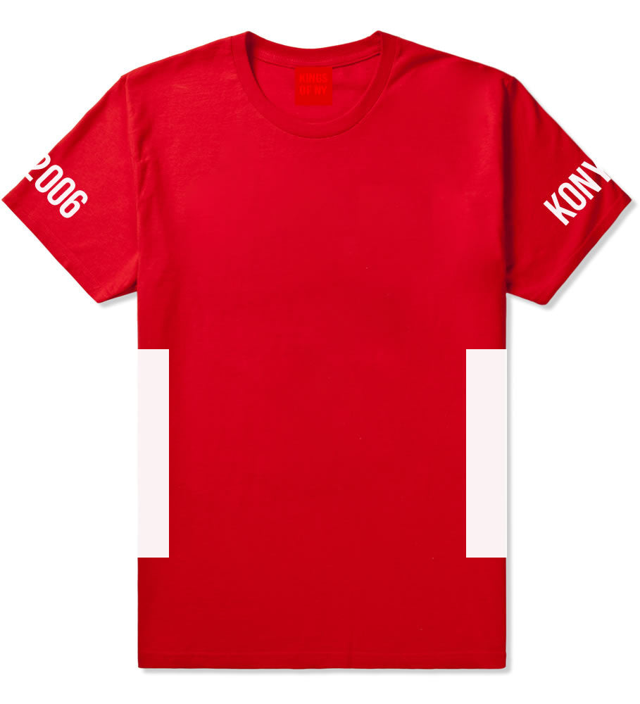 Side Box Hood T-Shirt in Red by Kings Of NY