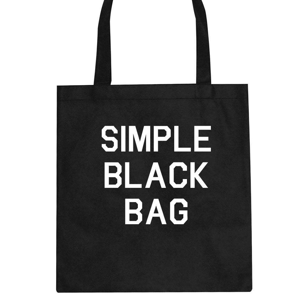 Simple Black Tote Bag by Kings Of NY