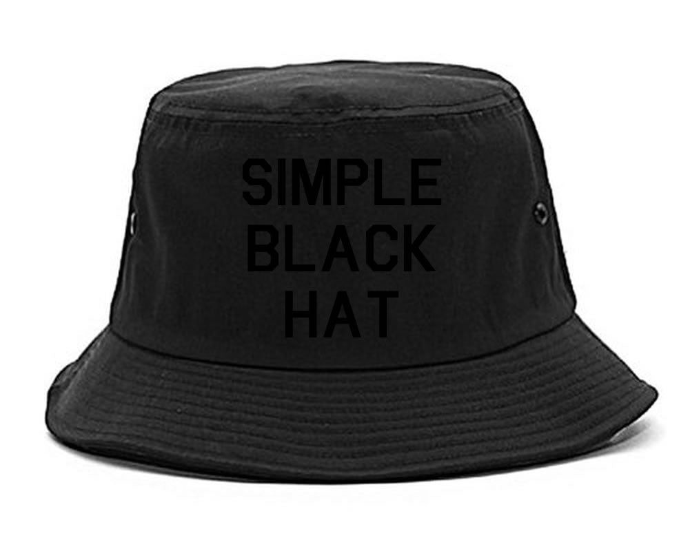 Simple Black Bucket Hat by Kings Of NY