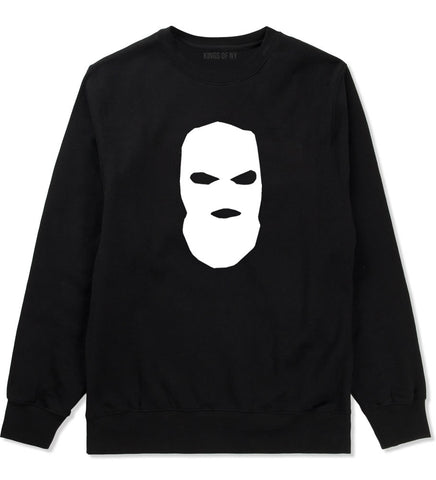 Ski Mask Way Robber Crewneck Sweatshirt in Black By Kings Of NY
