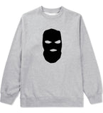 Ski Mask Way Robber Crewneck Sweatshirt in Grey By Kings Of NY