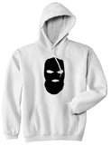 Ski Mask Way Robber Pullover Hoodie in White By Kings Of NY