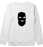 Ski Mask Way Robber Crewneck Sweatshirt in White By Kings Of NY