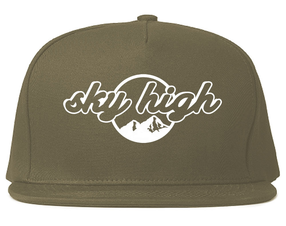 Sky High Mountain View Snapback Hat Cap