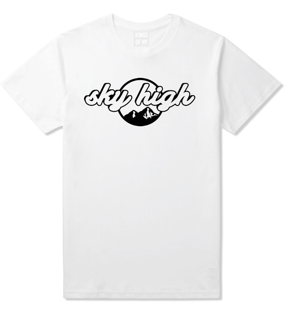 Sky High Mountain View T-Shirt in White