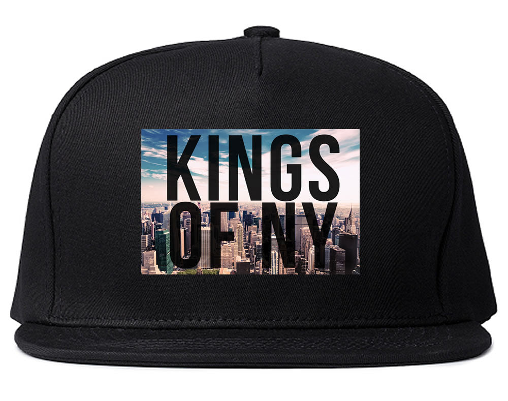 New York Skyline Snapback Hat in Black by Kings Of NY