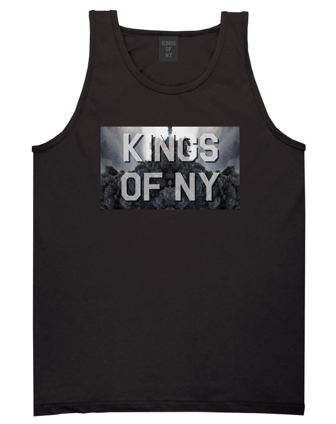 Smoke Cloud End Of Days Kings Of NY Logo Tank Top in Black By Kings Of NY