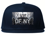 Smoke Cloud End Of Days Kings Of NY Logo Snapback Hat in Navy Blue By Kings Of NY