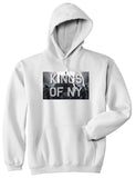 Smoke Cloud End Of Days Kings Of NY Logo Pullover Hoodie in White By Kings Of NY