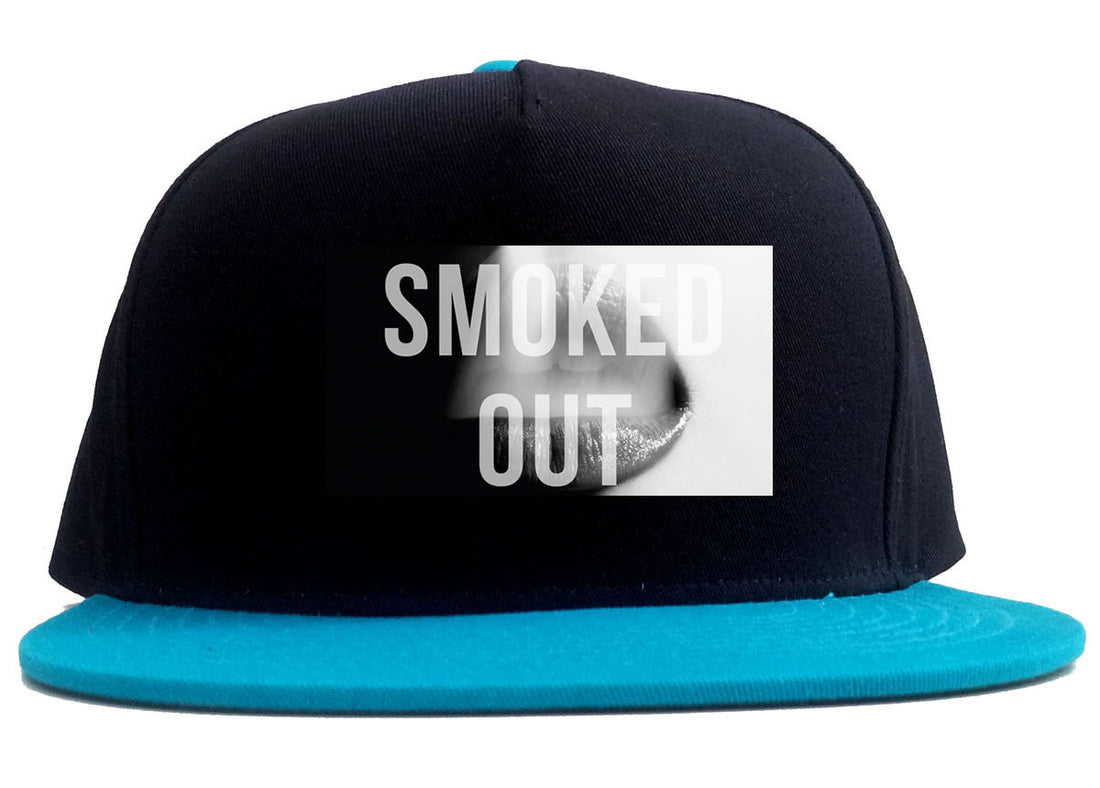 Smoked Out Weed Marijuana Smoke 2 Tone Snapback Hat By Kings Of NY