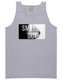 Smoked Out Weed Marijuana Girls Pot New York Tank Top In Grey by Kings Of NY