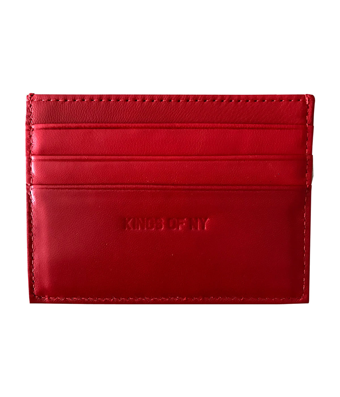 Kings Of NY Smooth Card Holder Wallet Red