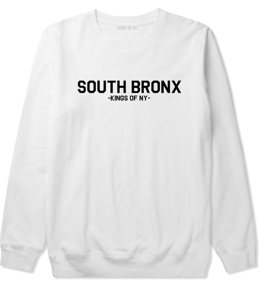 South Bronx BX New York Crewneck Sweatshirt in White