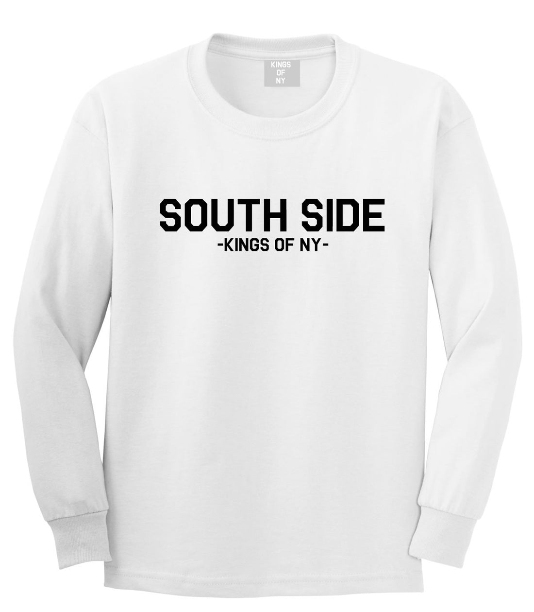 South Side Central Hood Long Sleeve T-Shirt in White