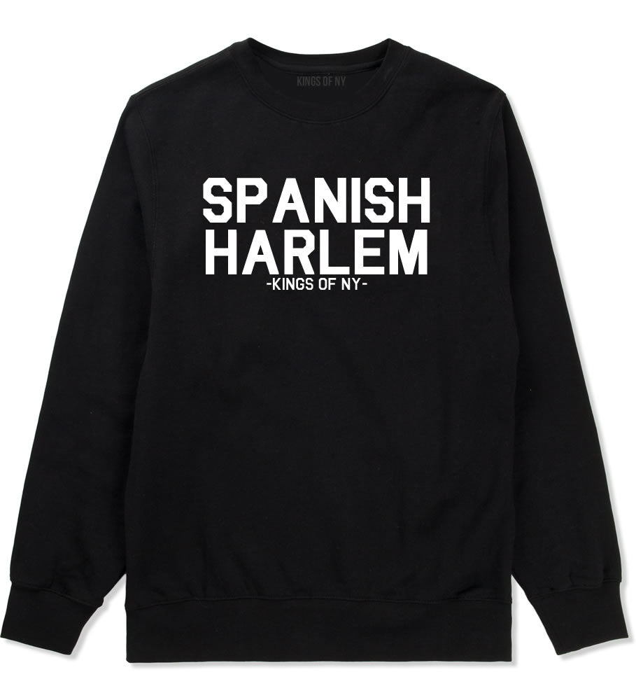 Spanish Harlem New York Crewneck Sweatshirt in Black