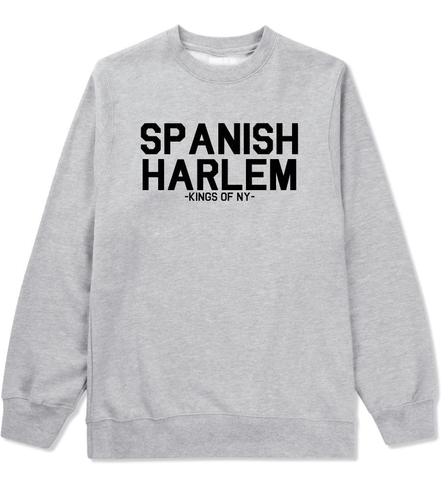 Spanish Harlem New York Crewneck Sweatshirt in Grey