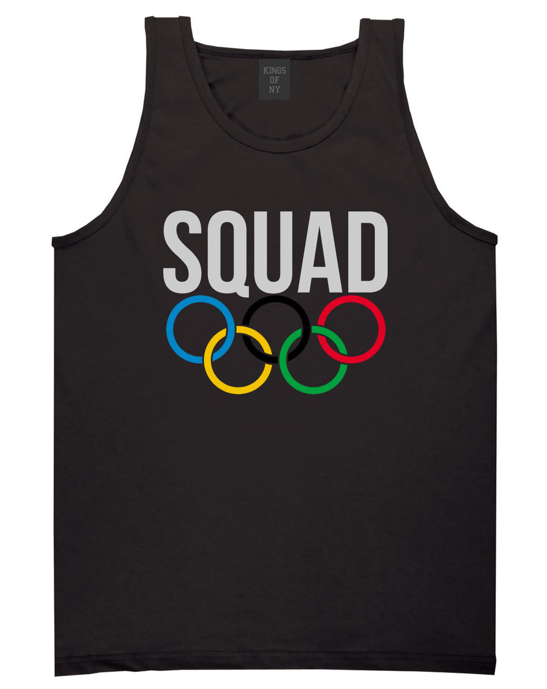 Squad Olympic Rings Logo Tank Top in Black