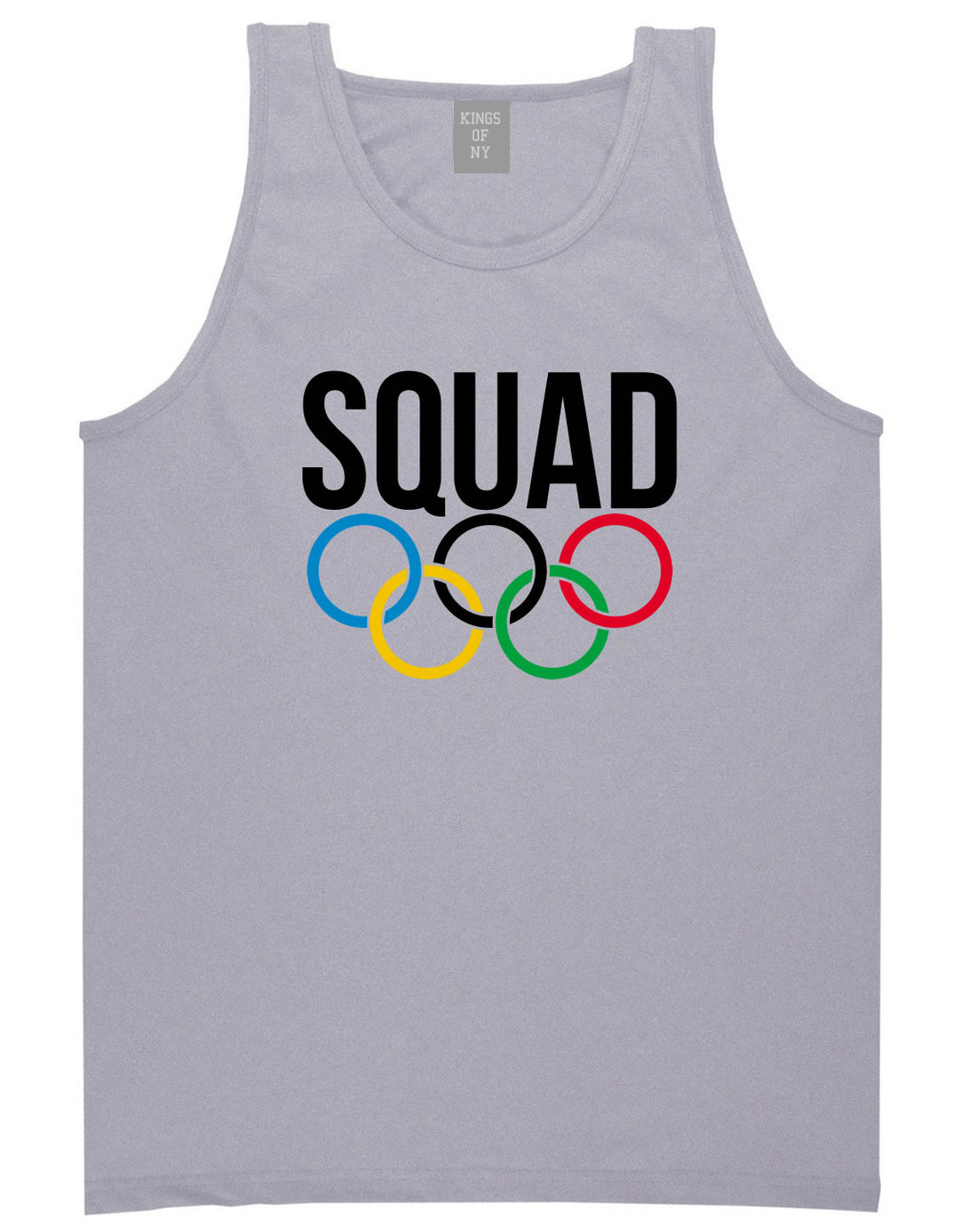 Squad Olympic Rings Logo Tank Top in Grey