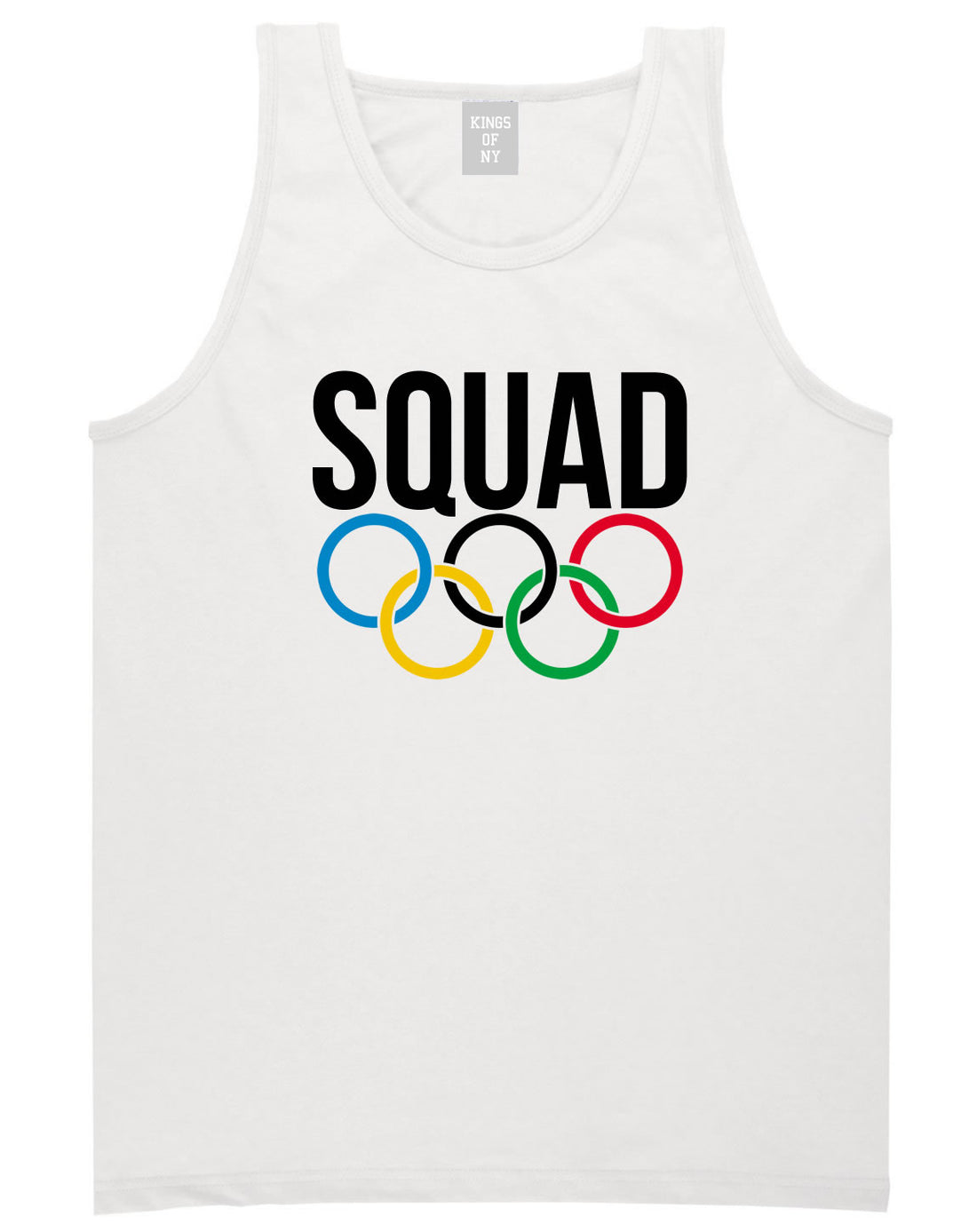 Squad Olympic Rings Logo Tank Top in White