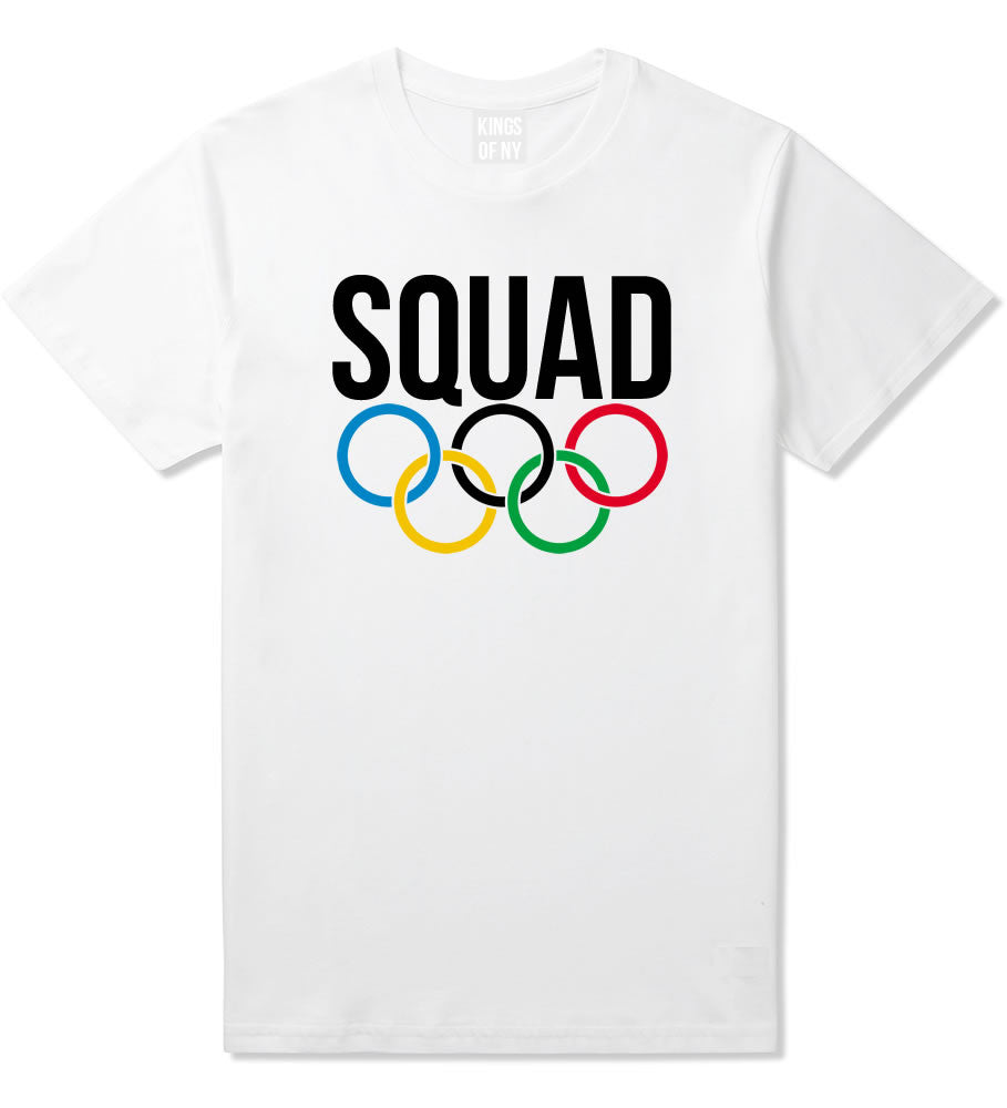 Squad Olympic Rings Logo T-Shirt in White
