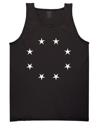 Stars Circle Scale Black by Kings Of NY True Goth Ghetto Tank Top In Black by Kings Of NY