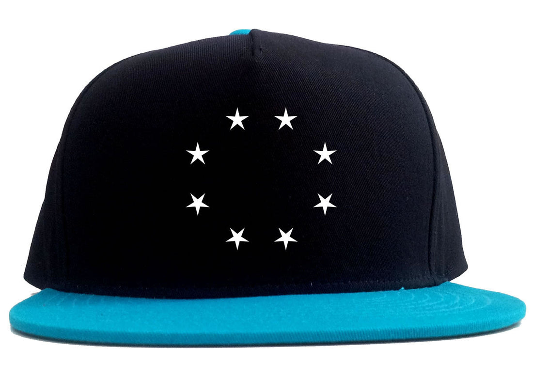 Stars Circle Goth Ghetto 2 Tone Snapback Hat By Kings Of NY