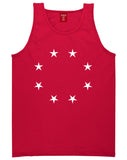 Stars Circle Scale Black by Kings Of NY True Goth Ghetto Tank Top In Red by Kings Of NY