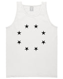 Stars Circle Scale Black by Kings Of NY True Goth Ghetto Tank Top In White by Kings Of NY