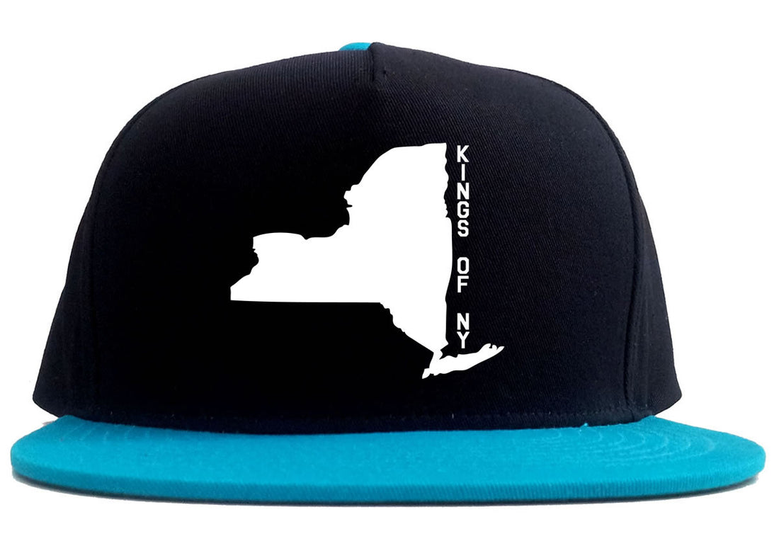 New York State Shape 2 Tone Snapback Hat By Kings Of NY