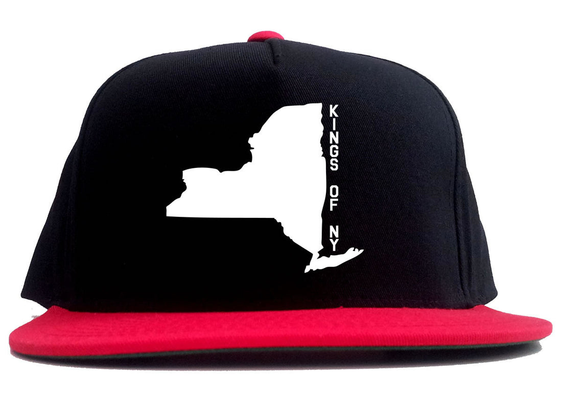 New York State Shape 2 Tone Snapback Hat By Kings Of NY