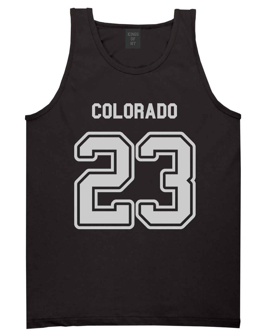 Sport Style Colorado 23 Team State Jersey Mens Tank Top By Kings Of NY