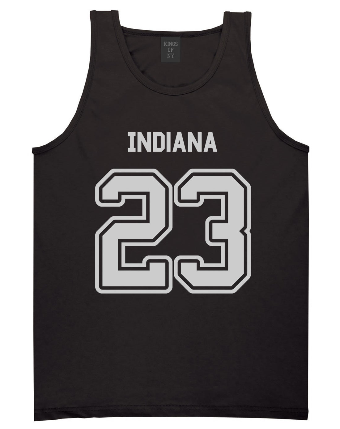Sport Style Indiana 23 Team State Jersey Mens Tank Top By Kings Of NY