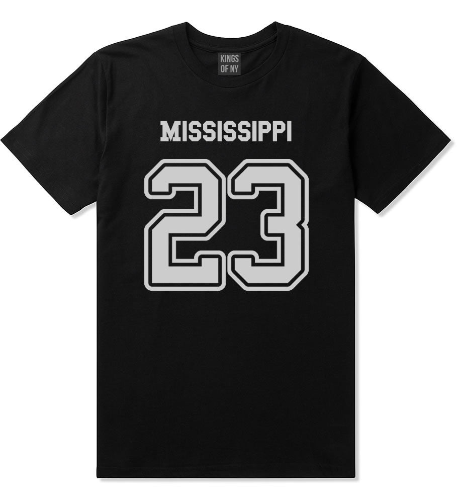 Sport Style Mississippi 23 Team State Jersey Mens T-Shirt By Kings Of NY