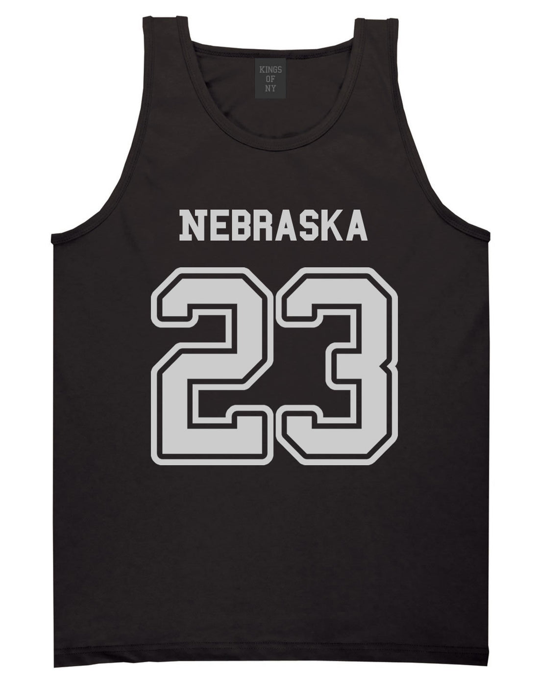 Sport Style Nebraska 23 Team State Jersey Mens Tank Top By Kings Of NY