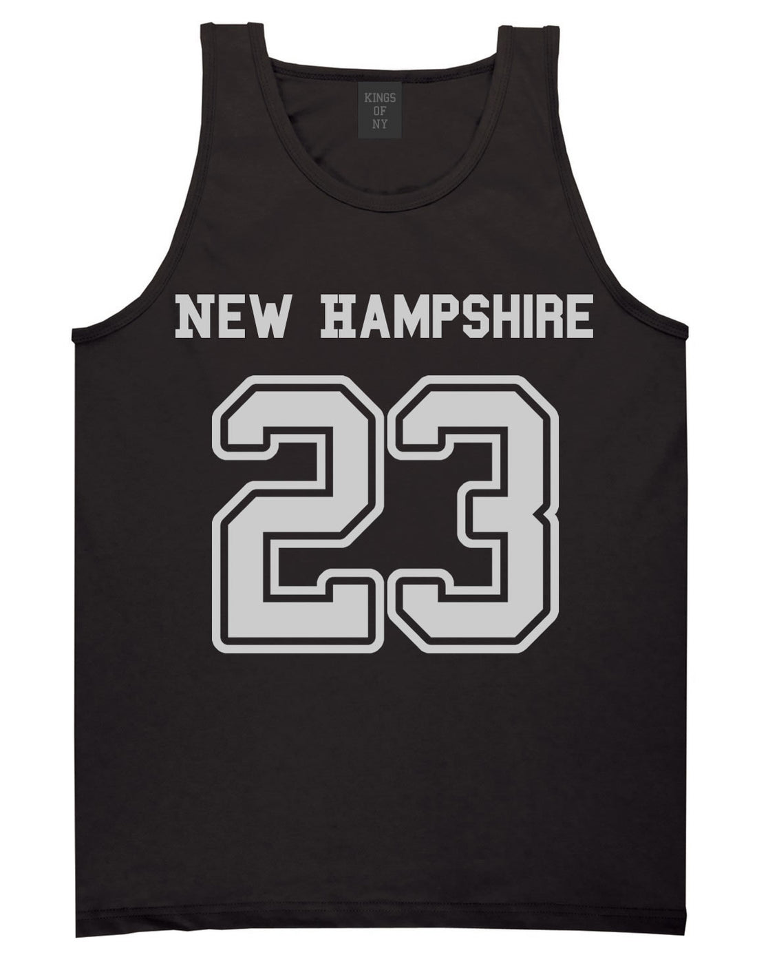 Sport Style New Hampshire 23 Team State Jersey Mens Tank Top By Kings Of NY