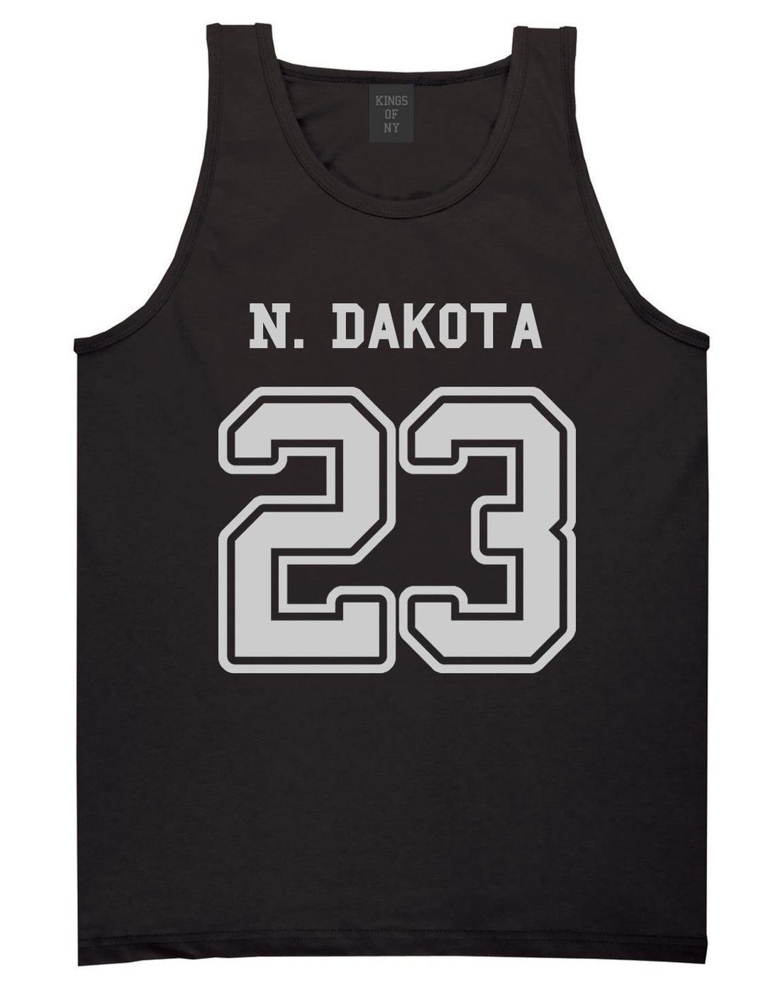 Sport Style North Dakota 23 Team State Jersey Mens Tank Top By Kings Of NY
