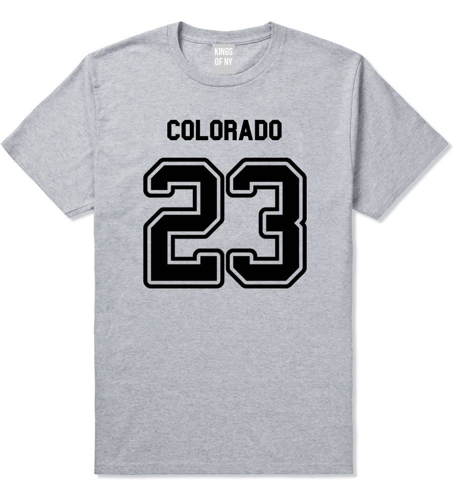 Sport Style Colorado 23 Team State Jersey Mens T-Shirt By Kings Of NY